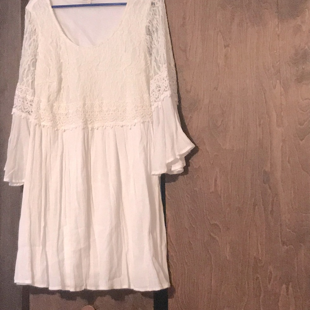 Boho tunic lace and crochet